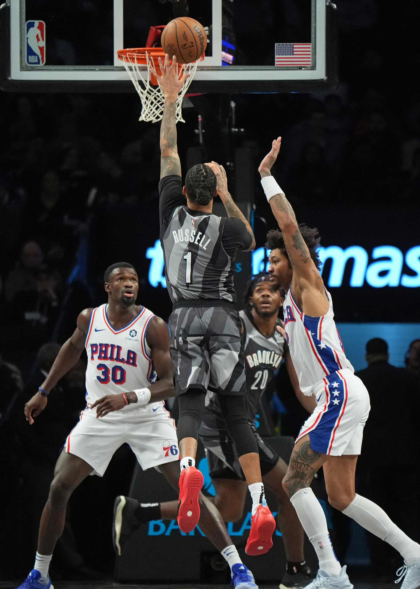 76人大胜篮网，取得四连胜